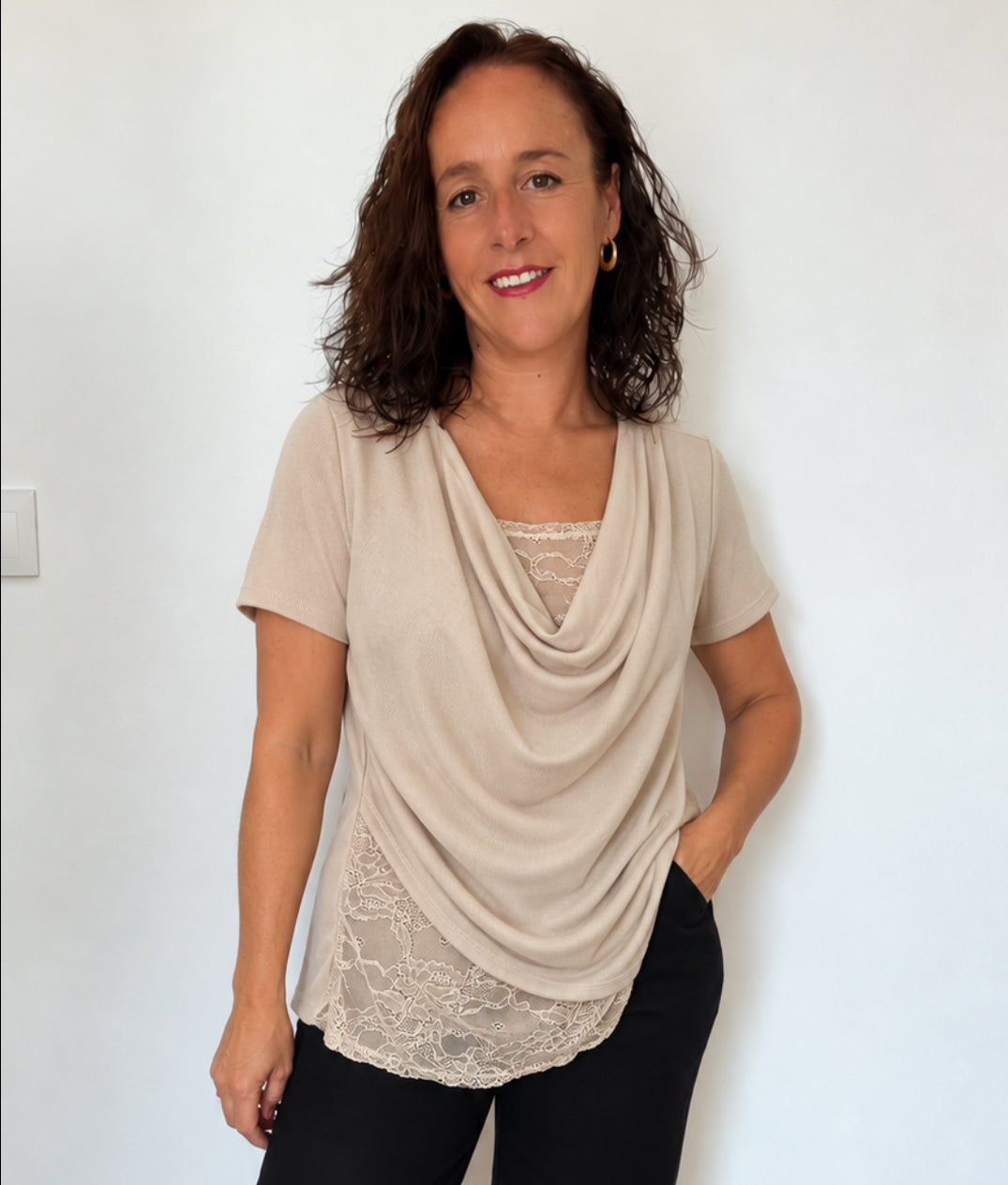 CAMISETA ENCAJE