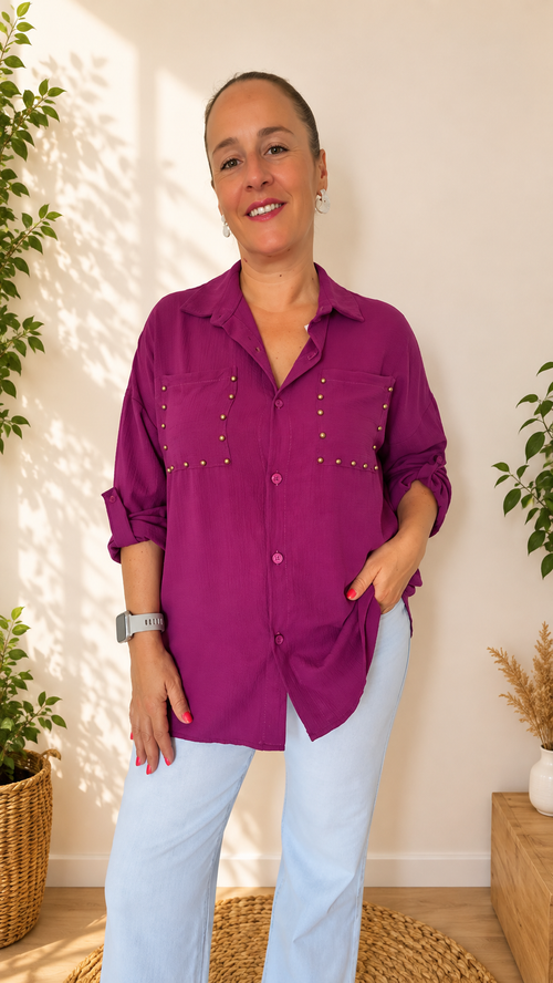 CAMISA TACHUELAS