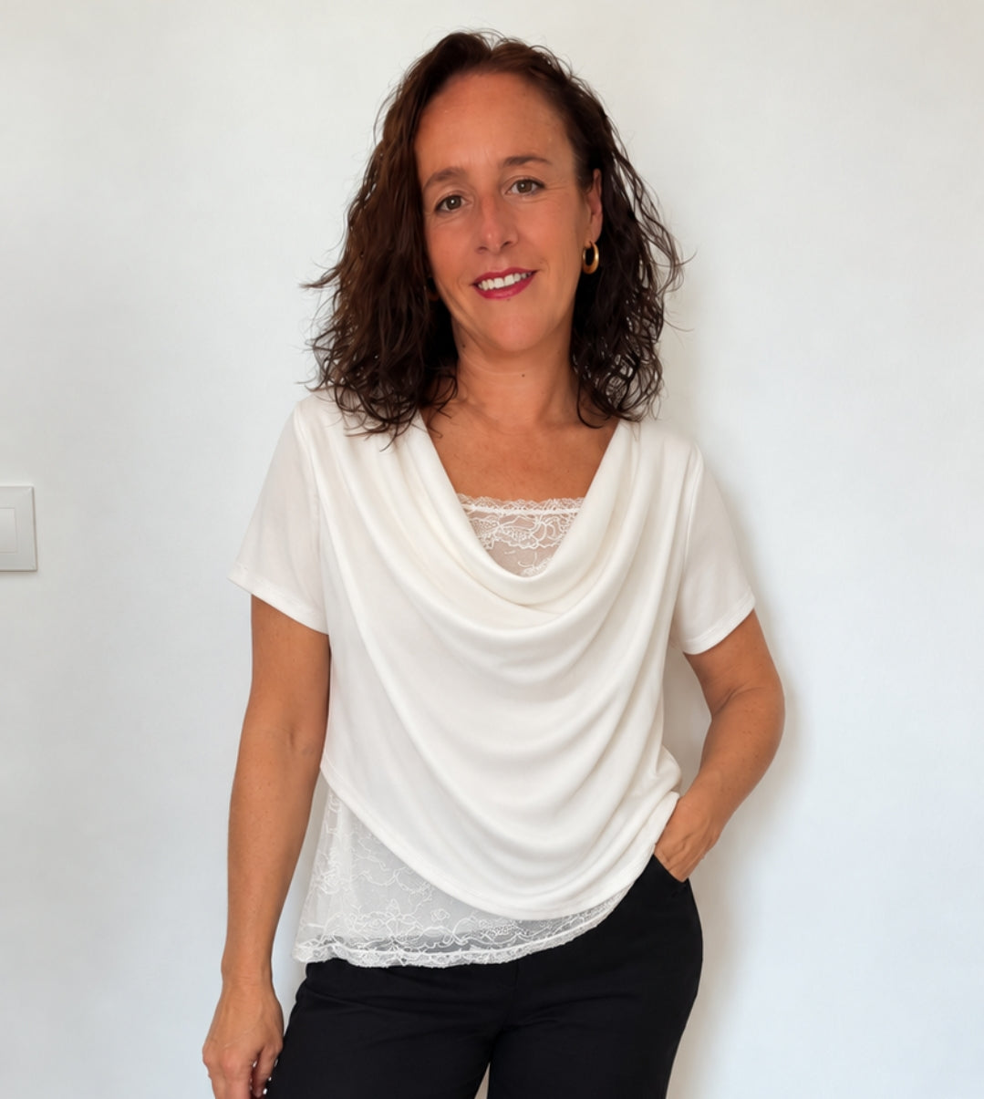 CAMISETA ENCAJE