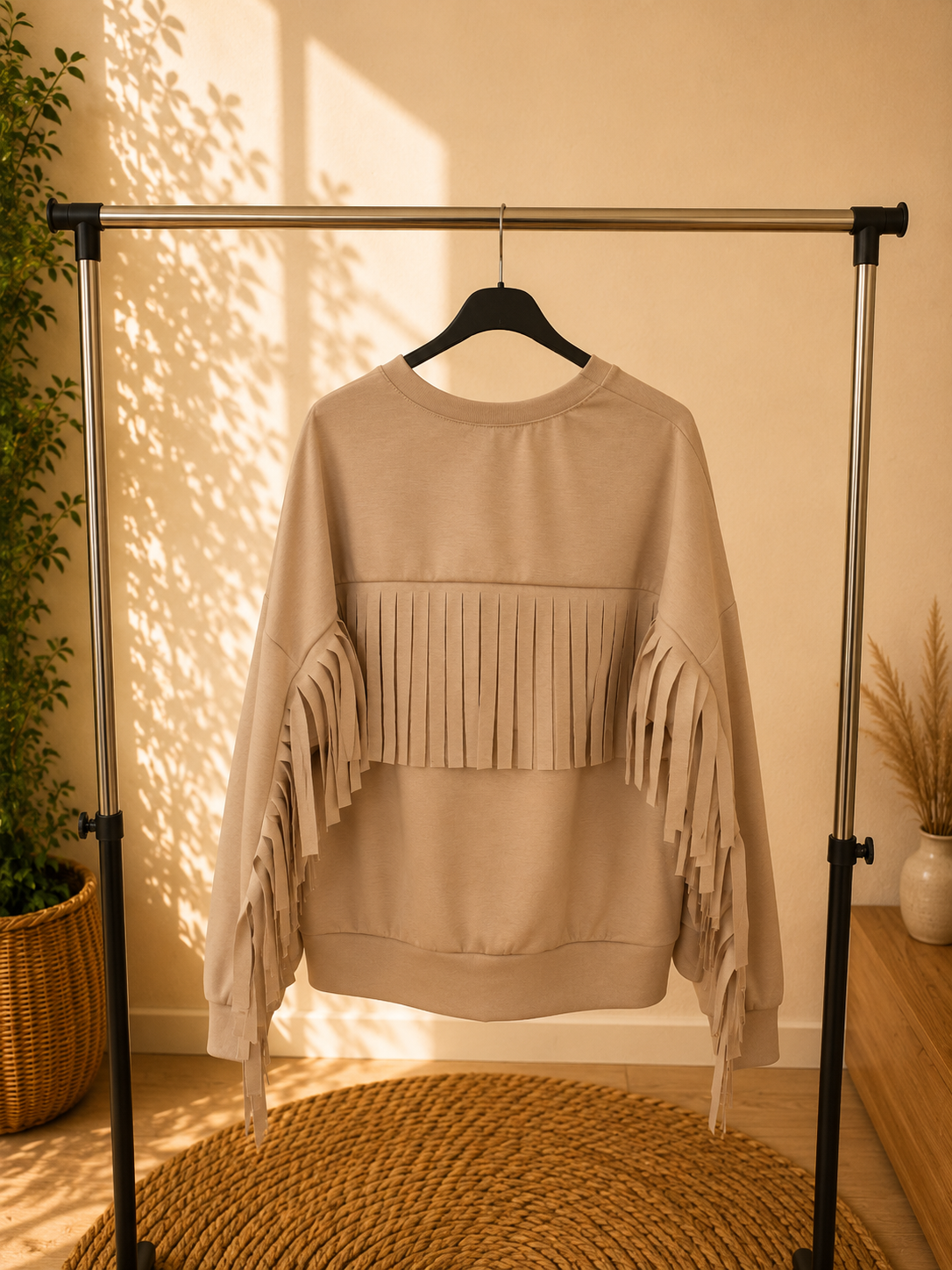 SUDADERA FLECOS